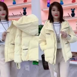 Autumn Winter Women Warm Puffer Parkas 2025 New Long Sleeve  Casual Hooded Short  Down Cotton Padded Jacket Female Outwear