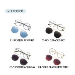 COHK Fashion Brand Design Men Women Magnet Sunglasses Polarized Clip On Sun Glasses Round Optic Myopia Spectacle Eyeglass Frames