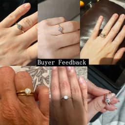 Lnngy Certified 0.5CT Bezel Moissanite Ring 925 Sterling Silver Solitaire Engagement Rings for Couple Wedding Jewelry Gift