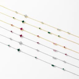 MODIAN 925 Sterling Silver Rainbow Colorful Zirconia Pendant Necklace Shiny Geometric Chain Neck For Women Party Jewelry Gift