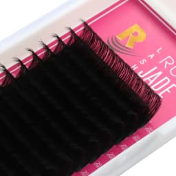 RUJADE 5 Trays 5-25mm Volume Individual Eyelash Extension Matte Black 0.03 0.05 0.07 Cashmere Lash Tray Supplies Soft Silk Lash