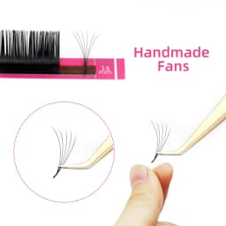 RUJADE 5 Trays 5-25mm Volume Individual Eyelash Extension Matte Black 0.03 0.05 0.07 Cashmere Lash Tray Supplies Soft Silk Lash