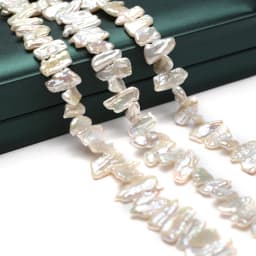 8x16mm5A Flawless Natural Freshwater Baroque White Pipa Isolated Bead Women Gift Jewelry Make DIY Necklace Bracelet Accessories