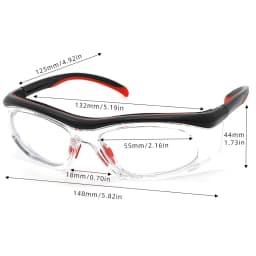CLLOIO Safety Glasses with Prescription Impact Resistant Industrial Optical Glasses Construction Laboratory Splash Proof Goggles