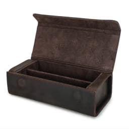 Retro Genuine Leather 2/3/4/6/8 Grids Eyeglasses Storage Box Sunglasses Glasses Display Case Family Travel Sunglasses Organizer