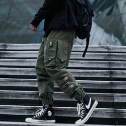 CHAIFENKO Hip Hop Cargo Pants Men Fashion Harajuku Black Harem Pant Streetwear Joggers Sweatpant Multi-Pocket Casual Mens Pants