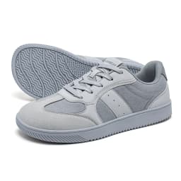 HOBIBEAR Unisex Barefoot Sneakers Wide Toe Minimalist Zero Drop Non Slip Shoes Lace Up Mesh Casual Sneaker