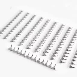 1600 Fans 0.05 Handmade 8-30D Rapid Mega Storage Lash Tray Premade Pointy Base Promade Volume Fans Sharp Pointy Stem Loose Fan
