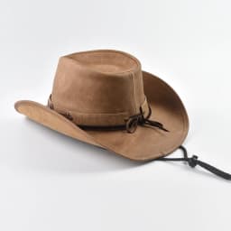 100% Leather Western Cowboy Hat for Men Wide Brim Gentleman Church Cowgirl Jazz Hats Pamama Windproof Rope Hat