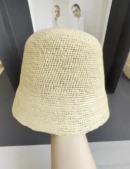 Fashion Raffia Fine Needle Luxury Bucket Hat For Women Summer Sun Shading Fisherman Hat Designer Wide Brim Basin Hat K Pop
