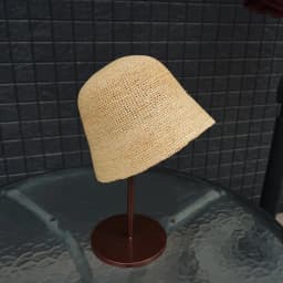 Fashion Raffia Fine Needle Luxury Bucket Hat For Women Summer Sun Shading Fisherman Hat Designer Wide Brim Basin Hat K Pop
