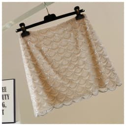 Fashion Bling Skirts High Waist Sequins And Beading A-line Mujer Mini Skirt Casual Sexy Women Clothe