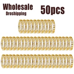 50pcs Italian Charm Stainless Steel 9mm Colorful Style Elastic Bracelet for Woman Men DIY Making GIft Dropshipping Wholesale