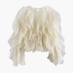 TWOTWINSTYLE Ruffles Shirts For Women Pullover Blouse Female Fashion Style
