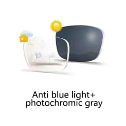 ALICIA 1.56 1.61 1.67 1.74Anti-scratch Anti-blue Photochromic 4K Widest Field of View Progressive Multi-focal Lens 1 Pair