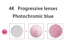 ALICIA 1.56 1.61 1.67 1.74Anti-scratch Anti-blue Photochromic 4K Widest Field of View Progressive Multi-focal Lens 1 Pair