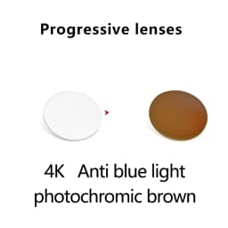 ALICIA 1.56 1.61 1.67 1.74Anti-scratch Anti-blue Photochromic 4K Widest Field of View Progressive Multi-focal Lens 1 Pair