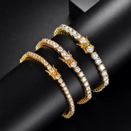 S925 Sterling Silver D VVS Moissanite Tennis Bracelet Passes Diamond Sparkling Test Solid Jewelry Wedding Women Gift