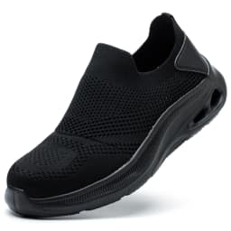 2026 Breathable Mens Work Safety Shoes Lightweight Steel Toe Anti Smashing Anti Slip Indestructible Male Boots Footwear Sneakers