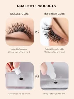 3pcs Gollee 0.5s Fast Drying S01 Lash Glue Waterproof For Eyelash Extensions Professional Eyelash Artists Salon Party Making Up