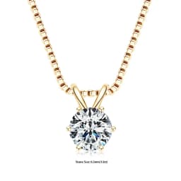 RAPRGOLD Certified 0.5-5ct Moissanite Pendant Necklaces S925 Sterling Silver Solitaire Necklace Chains For Women Jewellry Gifts