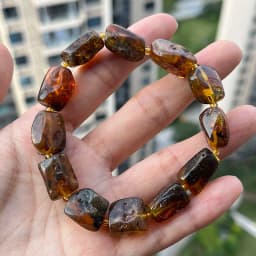 Yoowei Baltic Medical Amber Bracelet for Unisex Original Handmade Fashion Diy Healing Yellow Amber Jewelry Accessories Wholesale