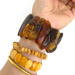 Yoowei Baltic Medical Amber Bracelet for Unisex Original Handmade Fashion Diy Healing Yellow Amber Jewelry Accessories Wholesale