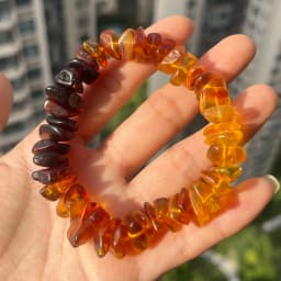 Yoowei Baltic Medical Amber Bracelet for Unisex Original Handmade Fashion Diy Healing Yellow Amber Jewelry Accessories Wholesale