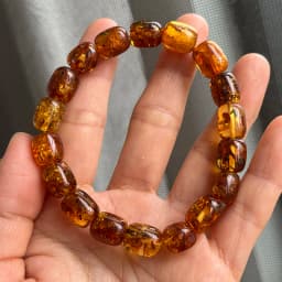 Yoowei Baltic Medical Amber Bracelet for Unisex Original Handmade Fashion Diy Healing Yellow Amber Jewelry Accessories Wholesale