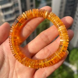 Yoowei Baltic Medical Amber Bracelet for Unisex Original Handmade Fashion Diy Healing Yellow Amber Jewelry Accessories Wholesale