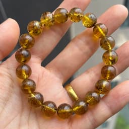 Yoowei Baltic Medical Amber Bracelet for Unisex Original Handmade Fashion Diy Healing Yellow Amber Jewelry Accessories Wholesale