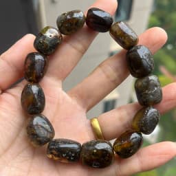 Yoowei Baltic Medical Amber Bracelet for Unisex Original Handmade Fashion Diy Healing Yellow Amber Jewelry Accessories Wholesale