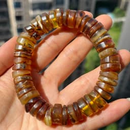 Yoowei Baltic Medical Amber Bracelet for Unisex Original Handmade Fashion Diy Healing Yellow Amber Jewelry Accessories Wholesale