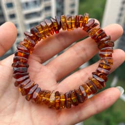Yoowei Baltic Medical Amber Bracelet for Unisex Original Handmade Fashion Diy Healing Yellow Amber Jewelry Accessories Wholesale