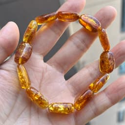 Yoowei Baltic Medical Amber Bracelet for Unisex Original Handmade Fashion Diy Healing Yellow Amber Jewelry Accessories Wholesale