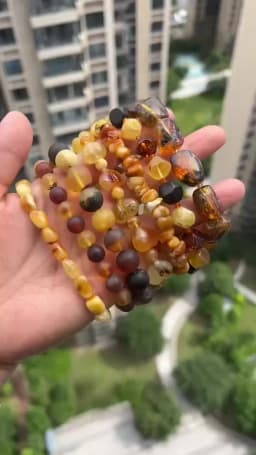 Yoowei Baltic Medical Amber Bracelet for Unisex Original Handmade Fashion Diy Healing Yellow Amber Jewelry Accessories Wholesale