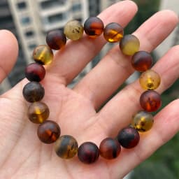 Yoowei Baltic Medical Amber Bracelet for Unisex Original Handmade Fashion Diy Healing Yellow Amber Jewelry Accessories Wholesale