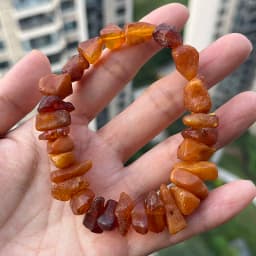 Yoowei Baltic Medical Amber Bracelet for Unisex Original Handmade Fashion Diy Healing Yellow Amber Jewelry Accessories Wholesale