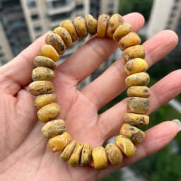 Yoowei Baltic Medical Amber Bracelet for Unisex Original Handmade Fashion Diy Healing Yellow Amber Jewelry Accessories Wholesale