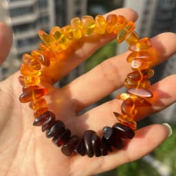 Yoowei Baltic Medical Amber Bracelet for Unisex Original Handmade Fashion Diy Healing Yellow Amber Jewelry Accessories Wholesale