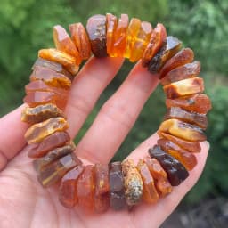 Yoowei Baltic Medical Amber Bracelet for Unisex Original Handmade Fashion Diy Healing Yellow Amber Jewelry Accessories Wholesale