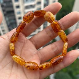 Yoowei Baltic Medical Amber Bracelet for Unisex Original Handmade Fashion Diy Healing Yellow Amber Jewelry Accessories Wholesale
