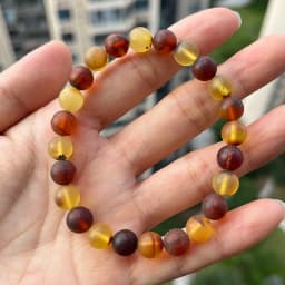 Yoowei Baltic Medical Amber Bracelet for Unisex Original Handmade Fashion Diy Healing Yellow Amber Jewelry Accessories Wholesale