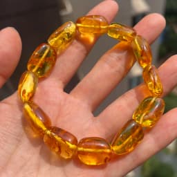 Yoowei Baltic Medical Amber Bracelet for Unisex Original Handmade Fashion Diy Healing Yellow Amber Jewelry Accessories Wholesale
