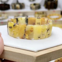 Yoowei Baltic Medical Amber Bracelet for Unisex Original Handmade Fashion Diy Healing Yellow Amber Jewelry Accessories Wholesale