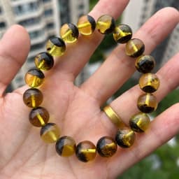 Yoowei Baltic Medical Amber Bracelet for Unisex Original Handmade Fashion Diy Healing Yellow Amber Jewelry Accessories Wholesale