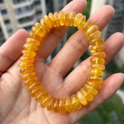Yoowei Baltic Medical Amber Bracelet for Unisex Original Handmade Fashion Diy Healing Yellow Amber Jewelry Accessories Wholesale
