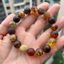 Yoowei Baltic Medical Amber Bracelet for Unisex Original Handmade Fashion Diy Healing Yellow Amber Jewelry Accessories Wholesale