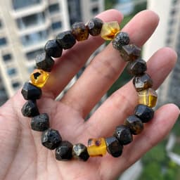 Yoowei Baltic Medical Amber Bracelet for Unisex Original Handmade Fashion Diy Healing Yellow Amber Jewelry Accessories Wholesale