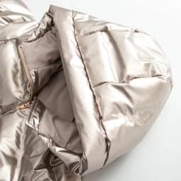 ETJ 2025 Women's Winter New Collection Y2K Golden Luster Pressure-sensitive Rubber quilted hooded Windproof and warm Jacket